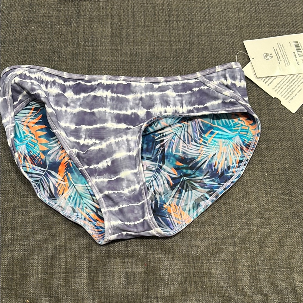 Purple Tie-Dye Bikini Bottom, reversible, NWT, never worn!
